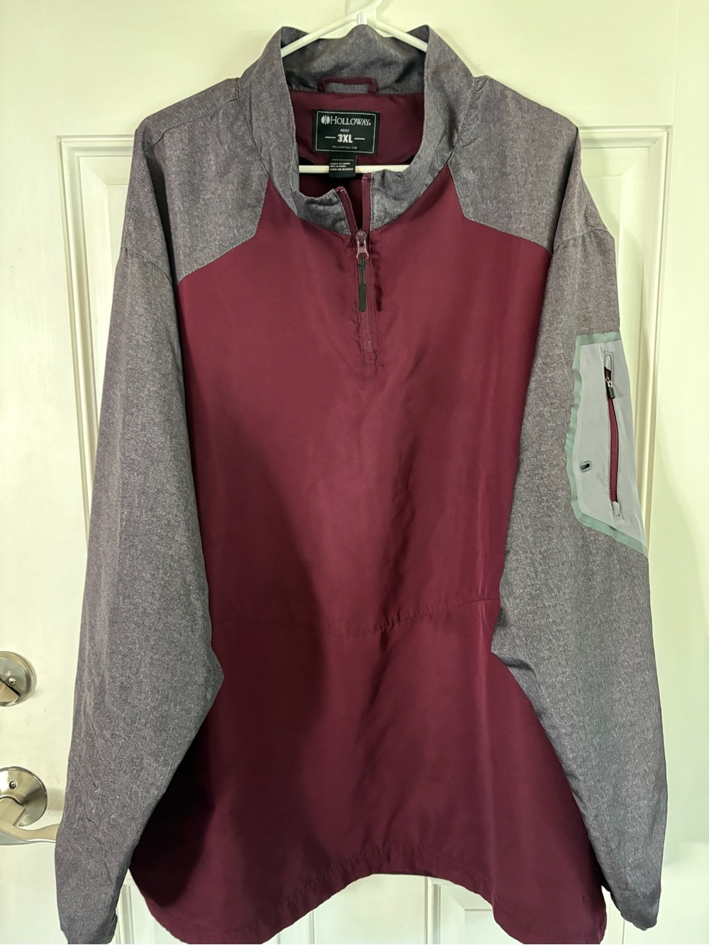 Holloway Maroon Pullover Jacket